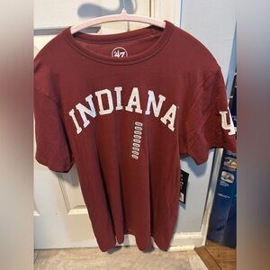 47 Brand Indiana Hoosiers Tee in Mission Red
